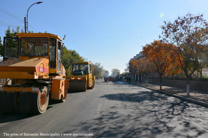ASPHALTING WORKS IN SPANDARYAN STREET HAVE BEEN LAUNCHED