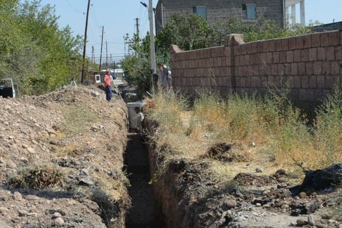 THE CONSTRUCTION OF THE SEWERAGE SYSTEM IN ARAM MANUKYAN 2ND DISTRICT HAS STARTED