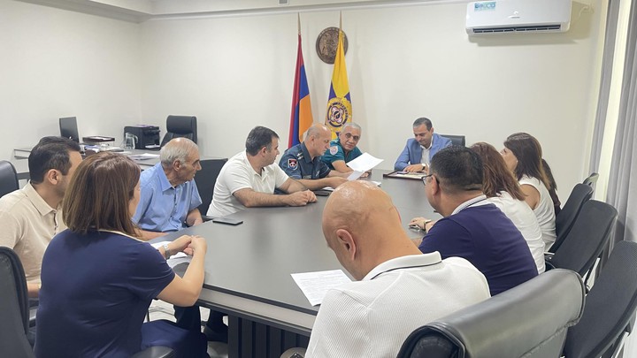Համայնքապետարանում անցկացվեց «Տարհանվող բնակչության ընդունման և կենսապահովման» թեմայով շտաբային ուսումնավարժությունը